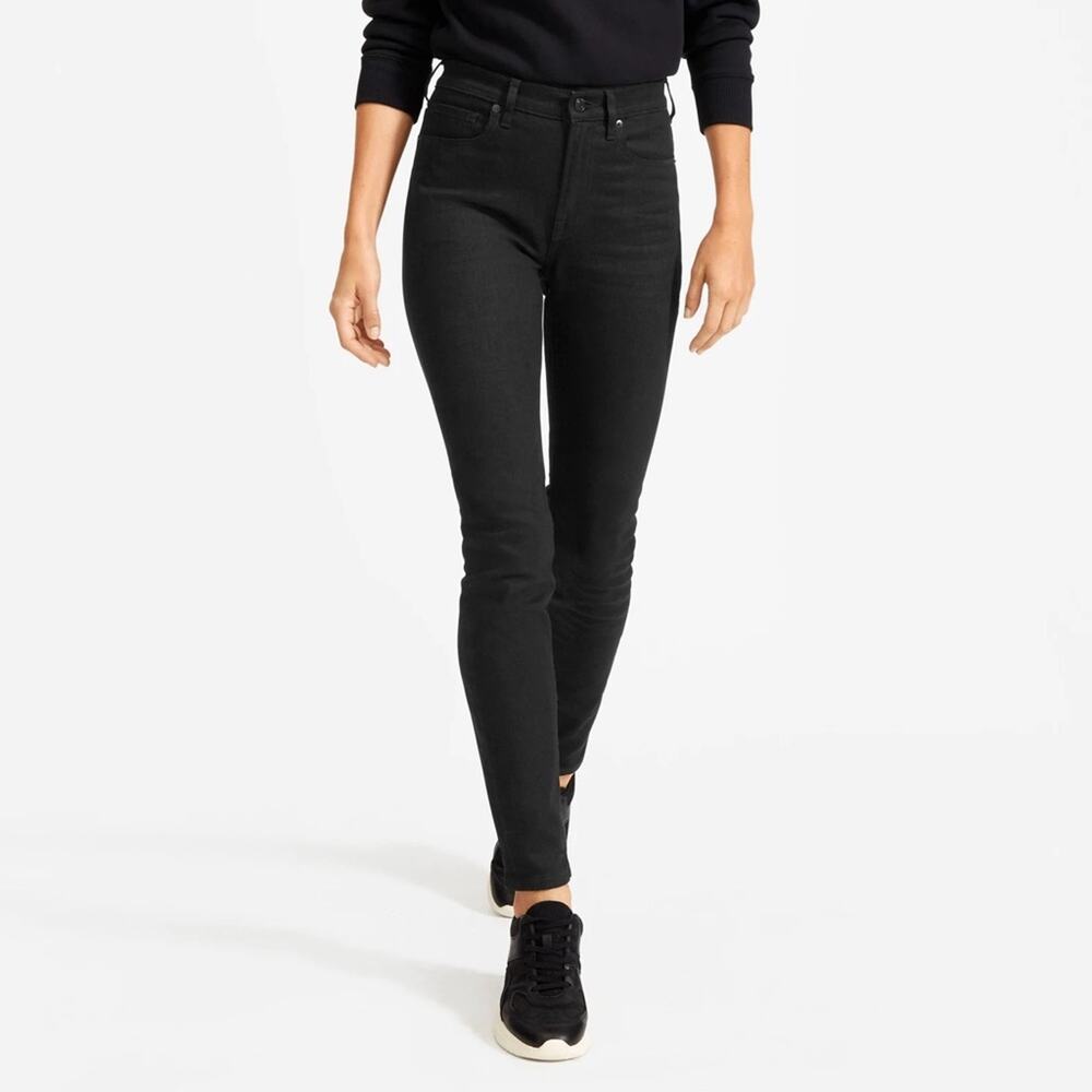 Everlane The Mid-Rise Skinny Jean in Black Size 24 Ankle
